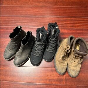 Black Work Pants and men shoes bundle